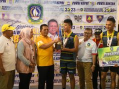 Gubernur Ansar Tutup Kejuaraan Bola Voli Gubernur Cup Zona Kabupaten Bintan Tahun 2023