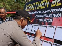 Cegah Karhutla, Forkopimda Kabupaten Natuna Gelar Apel Pencegahan Kebakaran Hutan