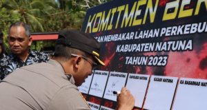 Cegah Karhutla, Forkopimda Kabupaten Natuna Gelar Apel Pencegahan Kebakaran Hutan