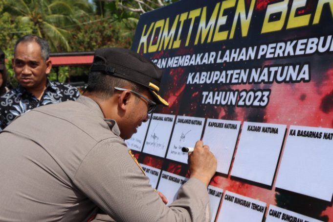 Cegah Karhutla, Forkopimda Kabupaten Natuna Gelar Apel Pencegahan Kebakaran Hutan