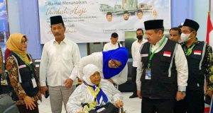 373 Jemaah Haji Kloter 3 Embarkasi Batam Bertolak ke Madinah, 1 Tunda Karena Sakit