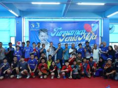 Turnamen Tenis Meja Hari Bakti BP Batam, 123 Peserta Perebutkan Hadiah Jutaan Rupiah