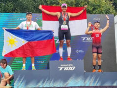 Prajurit Marinir Rebut Dua Emas di Ajang T100 World Triathlon Singapore 2024