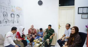 Halal Bihalal, Ketua PWI Kepri Terima Kunjungan Komandan Lanud RHF dan Wakil Bupati Bintan