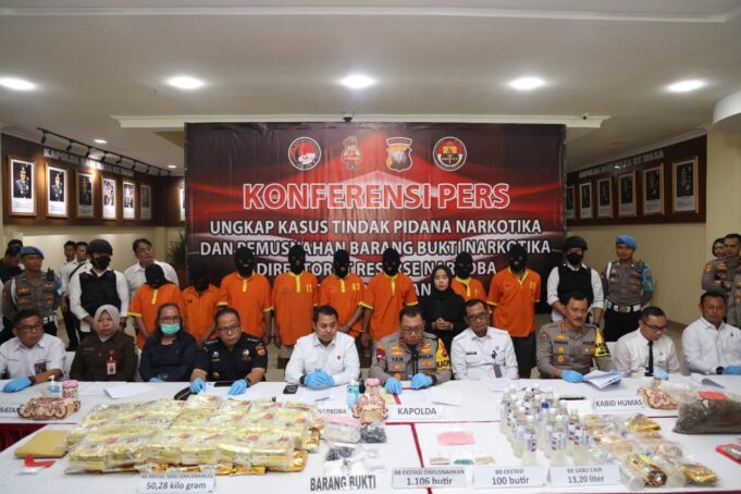 Polda Kepri Ungkap Penanganan Kasus Penyalahgunaan Narkoba