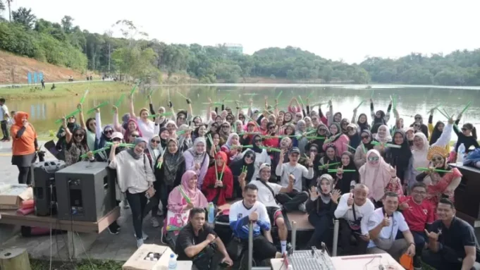 BP Batam Gelar Senam Pound Fit di Taman Kolam Sekupang Ramaikan Hari Kartini