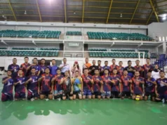 Tim Bola Voli Putra BP Batam Gelar Laga Persahabatan Melawan Lanud Hang Nadim