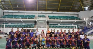 Tim Bola Voli Putra BP Batam Gelar Laga Persahabatan Melawan Lanud Hang Nadim