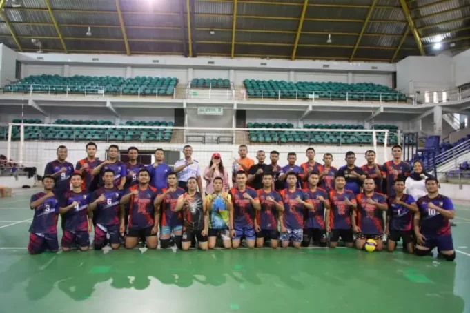 Tim Bola Voli Putra BP Batam Gelar Laga Persahabatan Melawan Lanud Hang Nadim