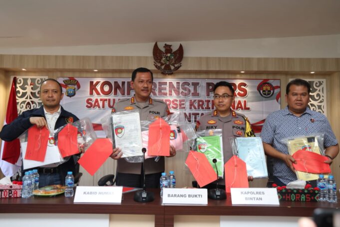 Polres Bintan Ungkap Pemalsuan Surat Tanah yang Libatkan Pj Walikota Tanjungpinang