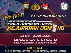 Polda Kepri Ramaikan HUT Bhayangkara Ke 78 Gelar Berbagai Lomba Satunya Turnamen Domino