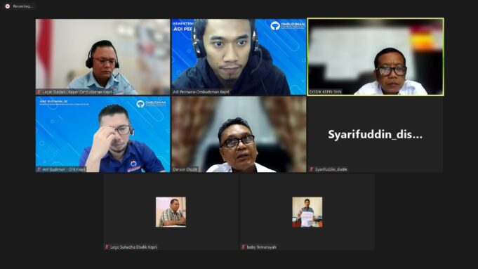 Ombudsman Kepri Gelar Rakor Pencegahan Potensi Maladministrasi dalam PPDB