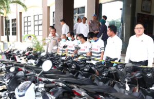 Jatanras Polda Kepri Ungkap Pencurian 36 Unit Motor