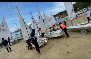 Tim Monev KONI Kepri dan Konsultan UNP Monitor Langsung ke Cabor Layar dan Ski Air