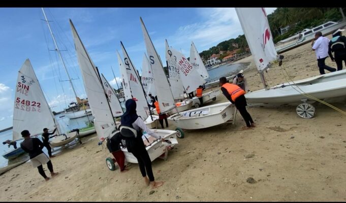 Tim Monev KONI Kepri dan Konsultan UNP Monitor Langsung ke Cabor Layar dan Ski Air
