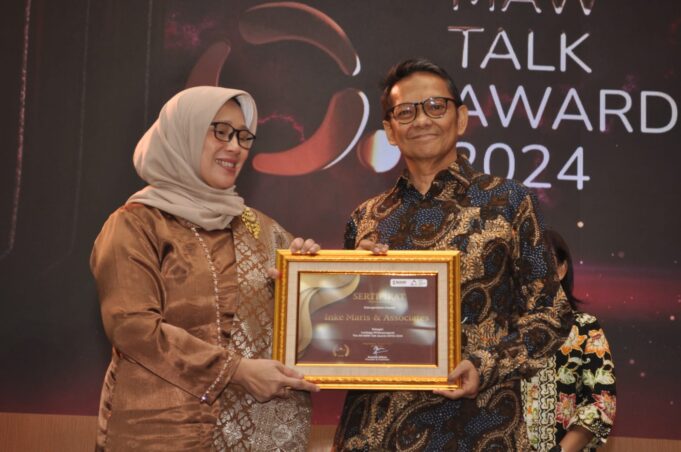Inke Maris & Associates Raih Penghargaan MAW Talk Awards 2024 sebagai Perusahaan PR Paling Berpengaruh di Indonesia