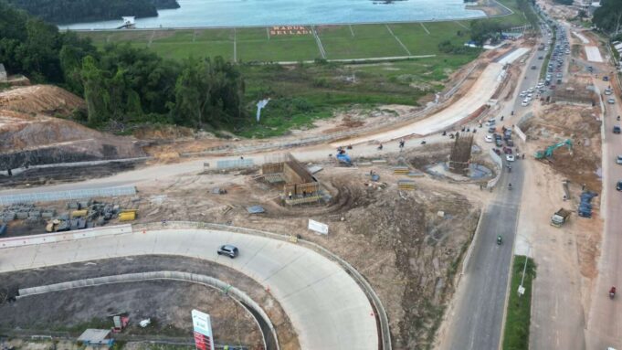 Progress Pembangunan Fly Over Seiladi Mencapai 45%