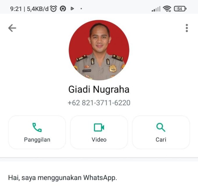 Waspada, Ada Nomor Handphone Penipu Mengaku Kasat Reskrim Polresta Barelang