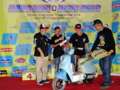 Ajang Drag Race di Kejuaraan Road Marking Drag Wars Berlangsung Seru, Mirwan Juara Umum