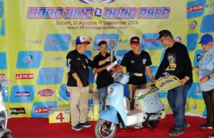 Ajang Drag Race di Kejuaraan Road Marking Drag Wars Berlangsung Seru, Mirwan Juara Umum