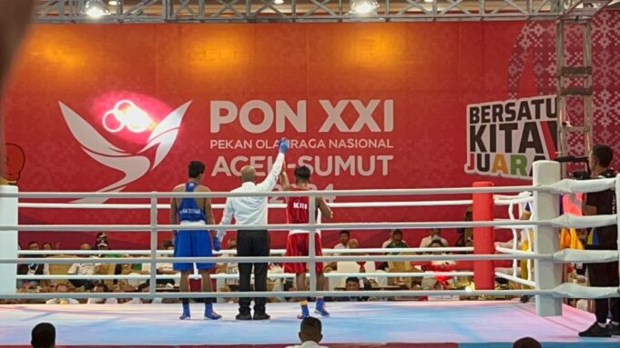 Petinju Kepri Berhasil Melaju ke Babak 8 Besar, Setelah Kalahkan Petinju Papua Tengah