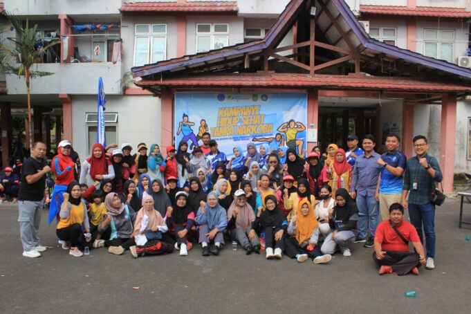 Kampanyekan Hidup Sehat Tanpa Narkoba, BNNP Kepri Gelar Senam Bersama Warga Muka Kuning