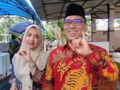 Nyoblos di TPS 013 Nyanyang Optimis Menang