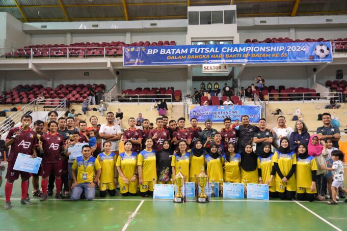 Semarak Hari Bakti ke-53 Tahun, BP Batam Futsal Championship 2024 Resmi Berakhir
