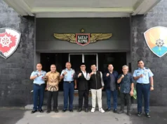Wagub Kepri Terpilih Nyanyang Harris Pratamura Bersilaturahmi dengan Komandan Lanud RHF