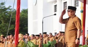 Memulai Tugas Perdana, Wagub Kepri Nyanyang Harris Pratamura Pimpin Apel