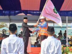 Sekdaprov Kepri Pimpin Apel Peringatan Bulan K3 Nasional 2025 di Batam