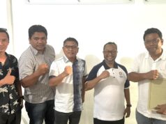 Dua Bacalon Ketua dan DK PWI Kepri Saibansyah dan Parna Simarmata Serahkan Berkas Pendaftaran