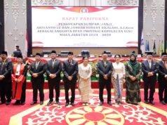 Wagub Nyanyang Harris Hadiri Pengucapan Sumpah/Janji Anggota DPRD Kepri