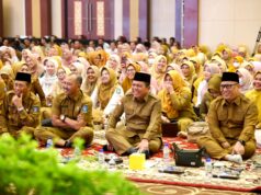 Gubernur Kepri Ansar Ahmad dan Wagub Nyanyang Haris Pratamura Berhalal Bi Halal dengan Pegawai