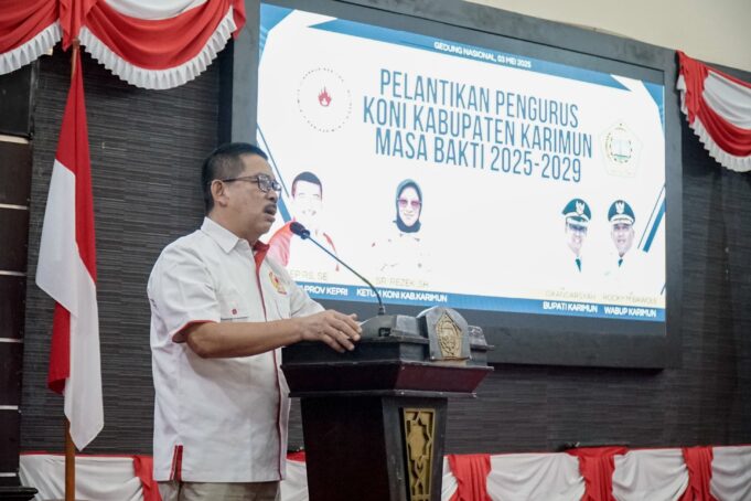 Usep RS Lantik Sri Rejeki sebagai Ketua KONI Kabupaten Karimun 2025 – 2029