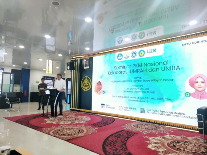 Kolaborasi Nasional UMRAH – UNIBA: Sinergi Pengabdian, Gali Potensi Pesisir Seminar Pengabdian Kepada Masyarakat Nasional bertema “Optimalisasi Potensi Sumber Daya Wilayah Pesisir.”