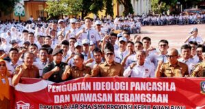 Wagub Nyanyang Buka Kegiatan Perdana Kesbangpol Masuk Sekolah (KEMAS) di SMA Negeri 1 Tanjungpinang Wakil Gubernur Kepulauan Riau, Nyanyang Haris Pratamura secara resmi membuka kegiatan Kesbangpol Masuk Sekolah (KEMAS) yang perdana dilaksanakan di SMA Negeri 1 Tanjungpinang, Senin (5/5).