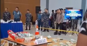 Kapal Pengangkut Narkoba di Karimun Berbendera Thailand Barang bukti narkoba di perairan Karimun