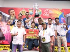 Ketum KONI Kepri Hadiri Penutupan Turnamen Badminton Kapolda Kepri Cup