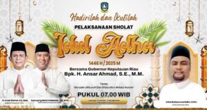 Gubernur Kepri akan Jadi Khatib di Tanjungpinang, Wagub Salat Idul Adha ke Anambas