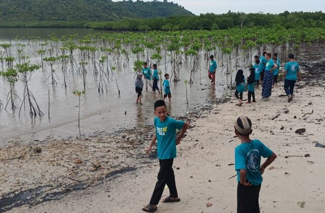 Komitmen menjaga kelestarian laut kembali digaungkan Komunitas Free The Sea Batam lewat aksi bersih-bersih di kawasan Ekowisata Mangrove Presiden, Setokok, Sabtu, 12 Juli 2025.