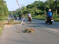 Lubang Jalan di Jalur Padat Batamindo Kian Membesar, Diduga Akibat Pipa Bocor