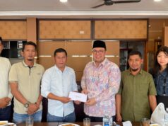 KONI Anambas Jalin Silaturahmi dengan Anggota DPD RI Ria Saptarika di Batam