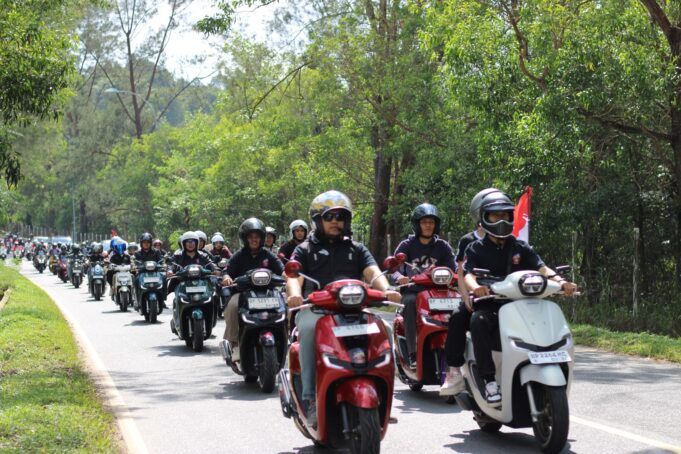 Convoy Merdeka: Bikers Honda Batam Kobarkan Semangat HUT RI ke-80