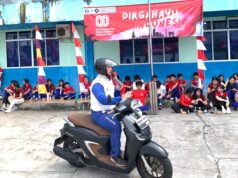 Capella Honda Kepri Bekali Pelajar Tanjungpinang Teknik Dasar Safety Riding
