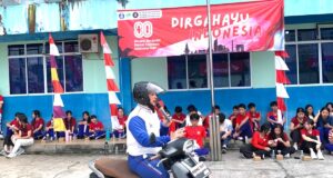 Capella Honda Kepri Bekali Pelajar Tanjungpinang Teknik Dasar Safety Riding