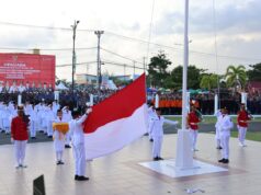 Khidmat dan Bermakna, Wagub Nyanyang jadi Irup Upacara Penurunan Bendera HUT ke-80 RI di Kepri