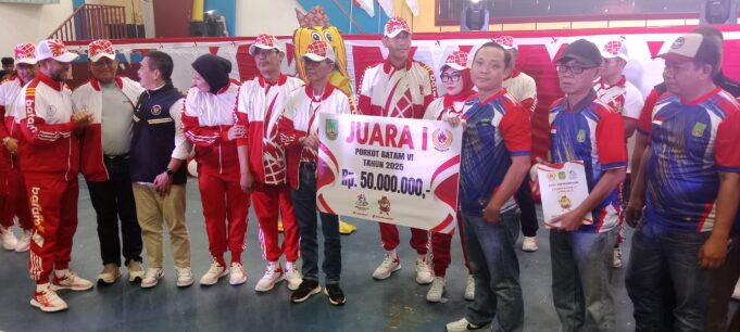 Sekupang Juara I PORKOT VI, Usep RS: Jadikan sebagai Batu Loncatan Menuju PON 2028