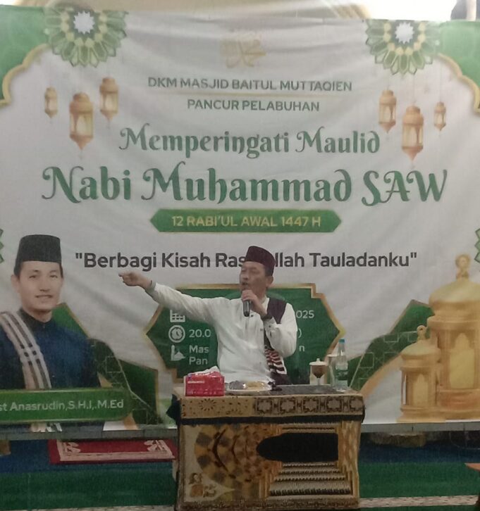 Semarak Peringatan Maulid Nabi Muhammad SAW di Masjid Baitul Muttaqien Peringatan Maulid Nabi Besar Muhammad SAW diisi ceramah oleh Ustadz Anasrudin, S.H.I., M.Ed.