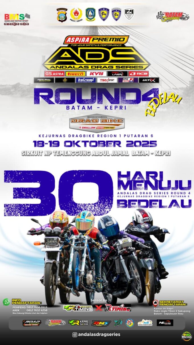 Saksikan Balapan Motor-Mobil Bergengsi Andalas Drag Series (ADS) Round 4 di Bulan Oktober